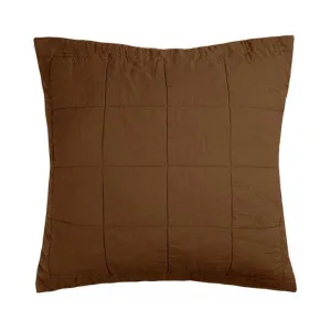 Bambury French Flax Linen Quilted Hazel European Pillow Sham by null, a Cushions, Decorative Pillows for sale on Style Sourcebook