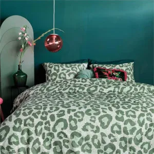 Bedding House Fabrice Cotton Green Quilt Cover Set by null, a Quilt Covers for sale on Style Sourcebook