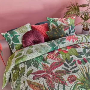 Bedding House Wildwood Cotton Green Quilt Cover Set by null, a Quilt Covers for sale on Style Sourcebook
