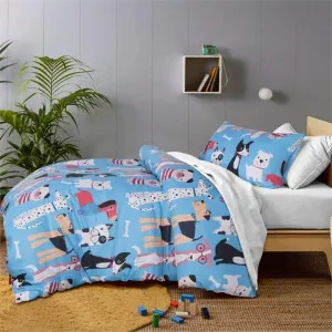Happy Kids Puppy Club Glow in the Dark Quilt Cover Set by null, a Quilt Covers for sale on Style Sourcebook