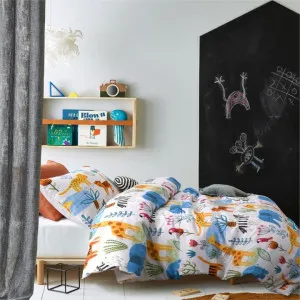 Happy Kids Little Jungle Glow in the Dark Quilt Cover Set by null, a Quilt Covers for sale on Style Sourcebook