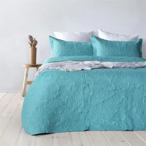 Bambury Paisley Peacock Coverlet by null, a Quilt Covers for sale on Style Sourcebook