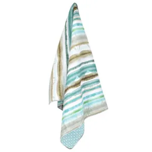 Classic Quilts Windsor Ascot Aqua Blue Throw by null, a Throws for sale on Style Sourcebook