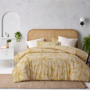 Accessorize Otway Washed Cotton Ochre Quilt Cover Set by null, a Quilt Covers for sale on Style Sourcebook