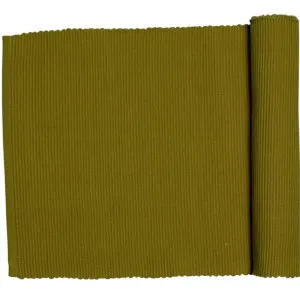 RANS Lollipop Olive Green Ribbed Runner by null, a Table Cloths & Runners for sale on Style Sourcebook