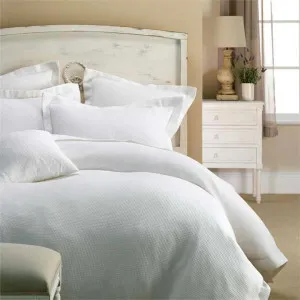 Jenny Mclean Paris Waffle White Quilt Cover Set by null, a Quilt Covers for sale on Style Sourcebook
