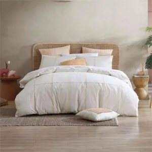 Linen House Cobain Vanilla Quilt Cover Set by null, a Quilt Covers for sale on Style Sourcebook