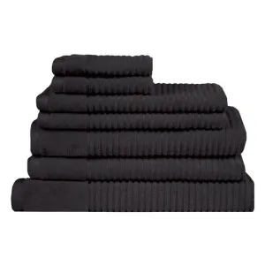 Jenny Mclean Royal Excellency 7 Piece Black Towel Pack by null, a Towels & Washcloths for sale on Style Sourcebook