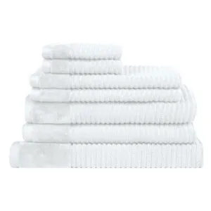 Jenny Mclean Royal Excellency 7 Piece Snow White Towel Pack by null, a Towels & Washcloths for sale on Style Sourcebook