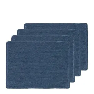 J.Elliot Miller Braided Steel Blue Placemat Set of 4 by null, a Placemats for sale on Style Sourcebook