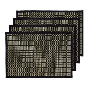 J.Elliot Juno Black Placemat Set of 4 by null, a Placemats for sale on Style Sourcebook