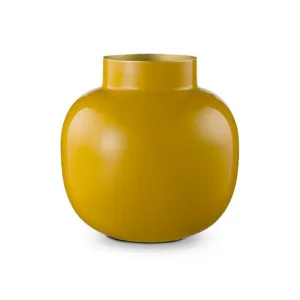 PIP Studio Metal Yellow 10cm Round Vase by null, a Vases & Jars for sale on Style Sourcebook