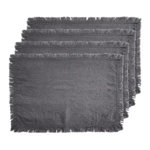 J.Elliot Avani Charcoal Placemat Set of 4 by null, a Placemats for sale on Style Sourcebook