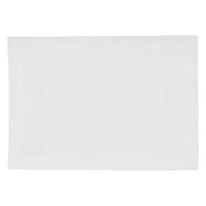 RANS Elegant Hemstitch White Placemat by null, a Placemats for sale on Style Sourcebook