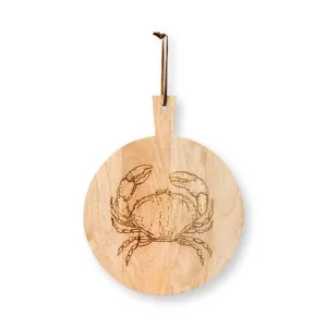 PIP Studio Crab Bleached Mango Wood Natural Round Tray by null, a Trays for sale on Style Sourcebook