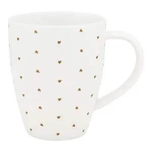 VTWonen White Golden Hearts 250ml Mug by null, a Cups & Mugs for sale on Style Sourcebook
