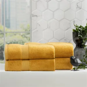 Renee Taylor Stella 4 Piece Mustard Bath Towel Pack by null, a Towels & Washcloths for sale on Style Sourcebook