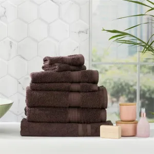 Renee Taylor Stella 7 Piece Cocoa Towel Pack by null, a Towels & Washcloths for sale on Style Sourcebook