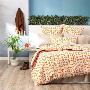 Renee Taylor European Vintage Washed Printed Cotton Fox Quilt Cover Set by null, a Quilt Covers for sale on Style Sourcebook