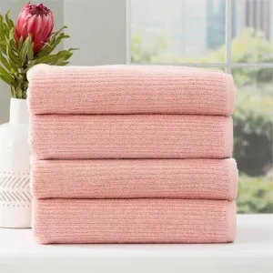 Renee Taylor Cobblestone 4 Piece Blush Bath Towel Pack by null, a Towels & Washcloths for sale on Style Sourcebook