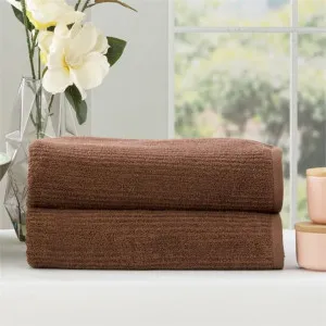 Renee Taylor Cobblestone 2 Pack Toffee Bath Sheet by null, a Towels & Washcloths for sale on Style Sourcebook