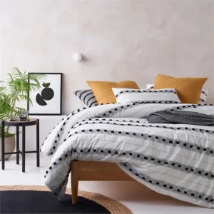 Vintage Design Serapian Black White Quilt Cover Set by null, a Quilt Covers for sale on Style Sourcebook