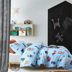 Happy Kids Woof Glow in the Dark Quilt Cover Set by null, a Quilt Covers for sale on Style Sourcebook