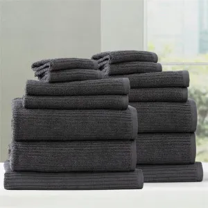 Renee Taylor Cobblestone 14 Piece Platinum Towel Pack by null, a Towels & Washcloths for sale on Style Sourcebook