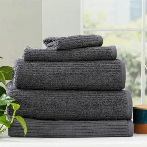 Renee Taylor Cobblestone 5 Piece Platinum Towel Pack by null, a Towels & Washcloths for sale on Style Sourcebook