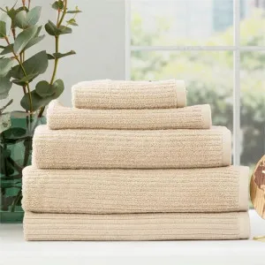 Renee Taylor Cobblestone 5 Piece Stone Towel Pack by null, a Towels & Washcloths for sale on Style Sourcebook