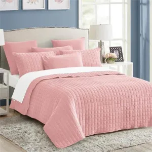 Home Fashion Vintage Stone Wash Nude Pink 7 Piece Coverlet Set by null, a Quilt Covers for sale on Style Sourcebook