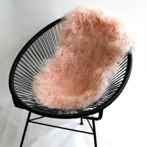 Accessorize Mongolian Plush Blush Wool Rug by null, a Rugs for sale on Style Sourcebook