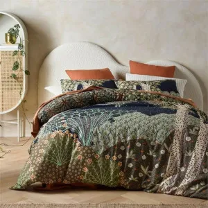 Accessorize Forest Linen Cotton Printed Quilt Cover Set by null, a Quilt Covers for sale on Style Sourcebook