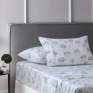 Accessorize Flower Bunch Light Blue Cotton Flannelette Sheet Set by null, a Sheets for sale on Style Sourcebook
