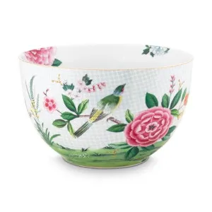 PIP Studio Blushing Birds Porcelain White 23cm Bowl by null, a Bowls for sale on Style Sourcebook