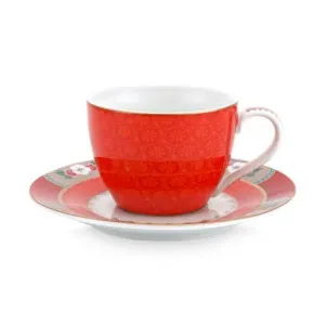 PIP Studio Blushing Birds Red Espresso Cup and Saucer by null, a Cups & Mugs for sale on Style Sourcebook