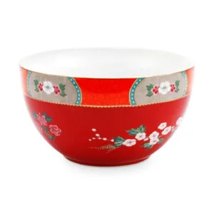 PIP Studio Blushing Birds Porcelain Red 18cm Bowl by null, a Bowls for sale on Style Sourcebook