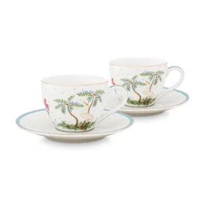 PIP Studio Jolie Dots Gold Espresso Cups & Saucers Set of 2 by null, a Cups & Mugs for sale on Style Sourcebook