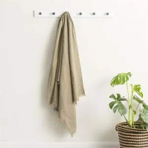 Renee Taylor Cavallo Washed French Linen Jade Throw by null, a Throws for sale on Style Sourcebook