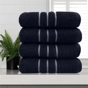 Amor Classic Dobby Stripe Super Soft Premium Cotton Soldier Blue Face Washer 4 Pack by null, a Towels & Washcloths for sale on Style Sourcebook