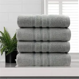 Amor Classic Dobby Stripe Super Soft Premium Cotton Silver Face Washer 4 Pack by null, a Towels & Washcloths for sale on Style Sourcebook