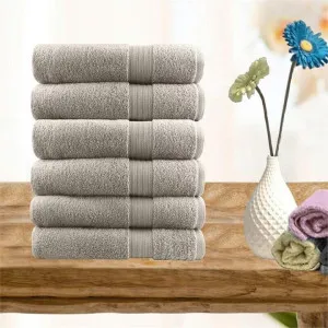 Softouch Ultra Light Quick Dry Premium Cotton 6 Piece Beige Face Washer Pack by null, a Towels & Washcloths for sale on Style Sourcebook