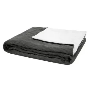 Bambury Flynn Charcoal Throw by null, a Throws for sale on Style Sourcebook