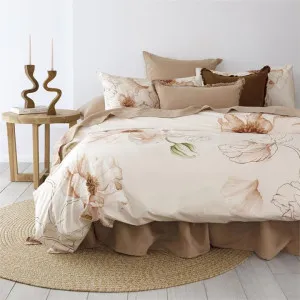 Bambury Poppy Terracota Quilt Cover Set by null, a Quilt Covers for sale on Style Sourcebook