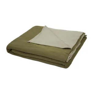 Bambury Dolores Olive Throw by null, a Throws for sale on Style Sourcebook