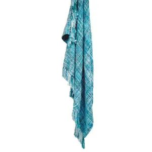 Knitted Oslo Cool Pool Throw Rug by null, a Throws for sale on Style Sourcebook