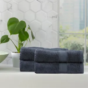 Renee Taylor Stella 4 Piece Indigo Bath Towel Pack by null, a Towels & Washcloths for sale on Style Sourcebook
