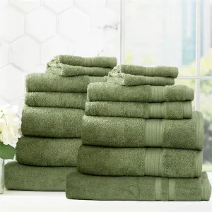Renee Taylor Stella 14 Piece Jade Towel Pack by null, a Towels & Washcloths for sale on Style Sourcebook