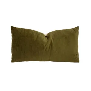 Bambury Velvet Olive 30x60cm Filled Cushion by null, a Cushions, Decorative Pillows for sale on Style Sourcebook