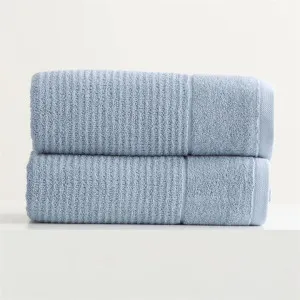 Renee Taylor Cambridge Textured 2 Piece Blue Mirage Bath Sheet Pack by null, a Towels & Washcloths for sale on Style Sourcebook